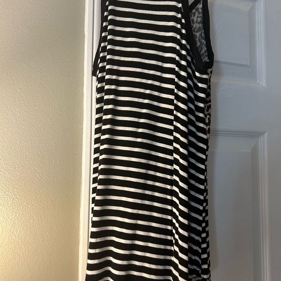 Large animal print and stripe tank top - Picture 2 of 4